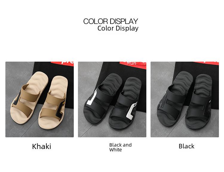 Pánské letní protiskluzové masážní sandály - Velká velikost venkovní koupelové žabky