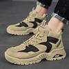 Herren High-Top Arbeitsschuhe Herbst Winter Mode Outdoor Bergsteigen Rutschfest Sportschuhe Reise Urlaub Freizeitschuhe 2024