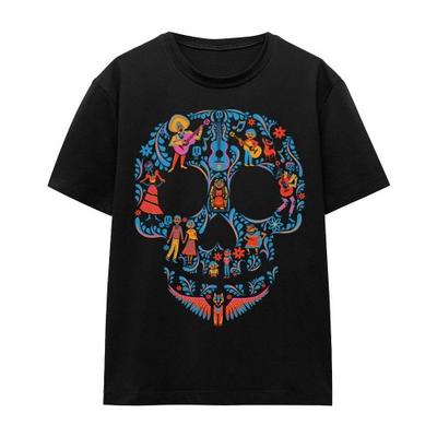 Coco Unisex Adult Day Of The Dead Rivera Family Skull T-Shirt