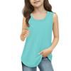 Girls  Kids Summer Crewneck Sleeveless Shirts Tank Tops