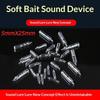 10Pieces Tube Glass Shake Ball Rattle Ball Fishing For Soft Lure Worm Bait ,Fishing Accessory Tackle