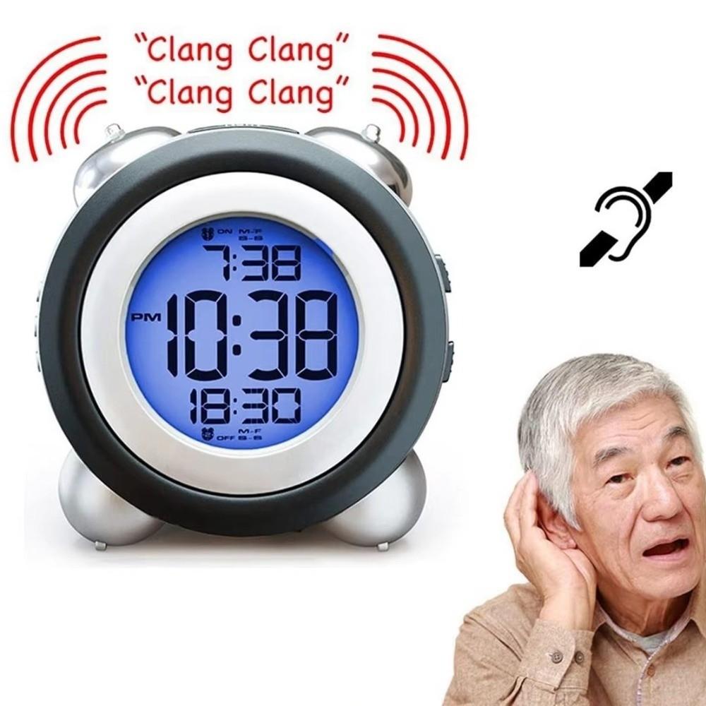 Time Date Display Dual Alarm Clock Blue Backlight Smart Alarm Clock Digital Clock  Outdoor Activity