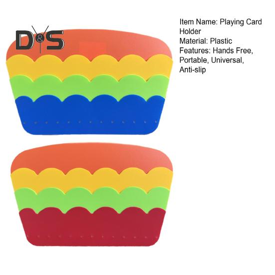 2 Pcs Hands-Free Playing Card Holder for Seniors Little Hands Arthritis Plastic Cards Game Holder for Poker Parties Family Card Game Nights