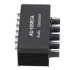 Bi Directional Audio Switcher High Fidelity 5 Way Audio Switch Splitter for Multimedia Conference Room