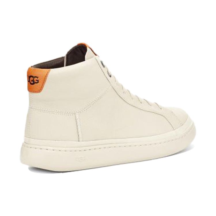 UGG Cali Sheepskin High-Top Lace-Up Casual Sneakers Men Sneakers Beige 1106049-PRC