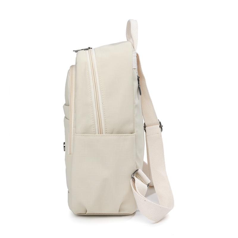 Damen Mehrschichtiger Kurzer Reise Kleiner Rucksack Nylon Wasserdicht Leichter Schulrucksack