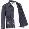 Men Autumn Jacket Pocket Long Sleeves Solid Color Loose Single-breasted Warm Cardigan