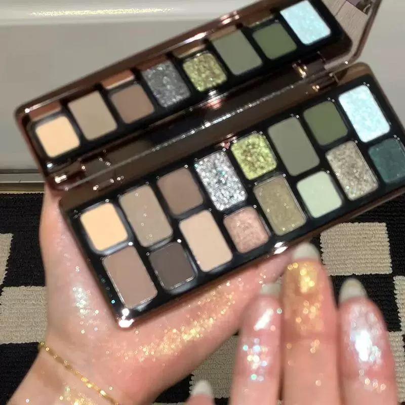 Macaron Eye Shadow Plate Multicolor Series Matte Color Green Summer Dopamine Color Eye Shadow Plate 2025 New Arrival
