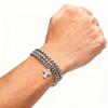 Minimalistisches Stahlkreuz-Armband für Herren Anlaufgeschützter Schmuck Komfortabler Fit Zubehör