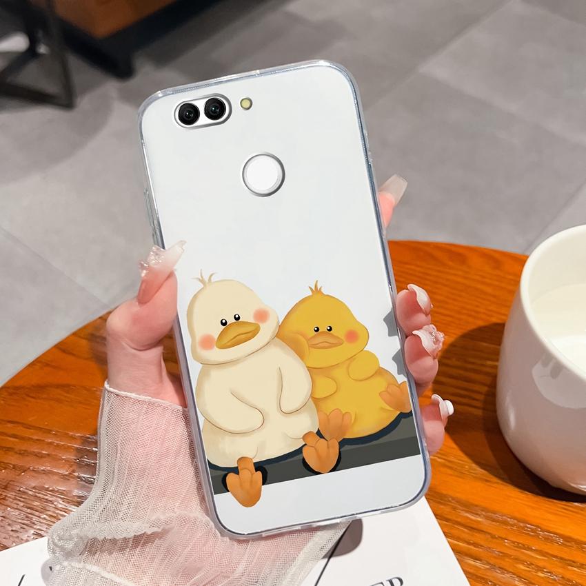 For Huawei Nova 2 2S 3 3e 4 4e 5 5i 7i 6 7 SE Luxury Clear Phone Case Beautiful Butterfly Wing Pattern Soft Silicone Anti Fall Shell For Huawei Casing