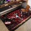Essendon Football Club Stadium Red Flame Bomber Logo Print Area Rug Aussie Rules Football Floor Carpet Sports Fan Living Room Bedroom Home Decor Mat