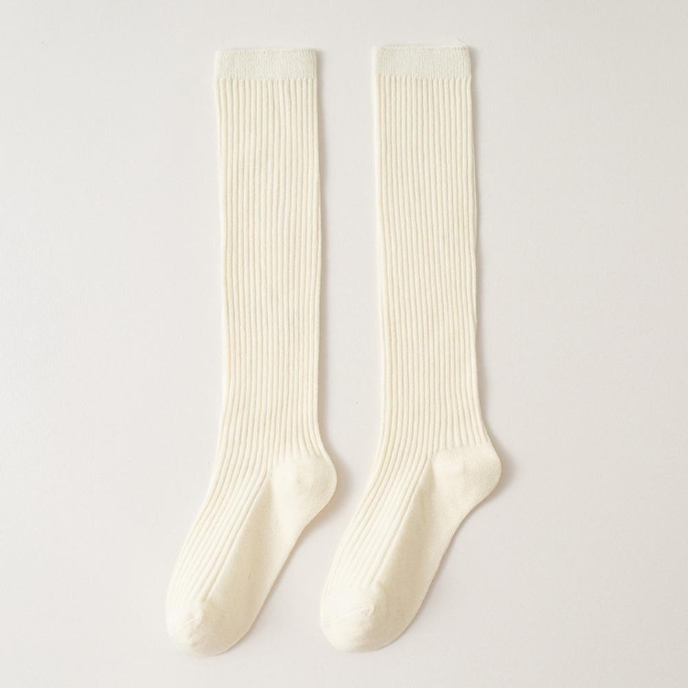 

Однотонні дитячі гольфи до коліна без швів, шкарпетки для малюків для футболу, корейські довгі шкарпетки, шкарпетки до литки для дітей 3-5 Years бежевий