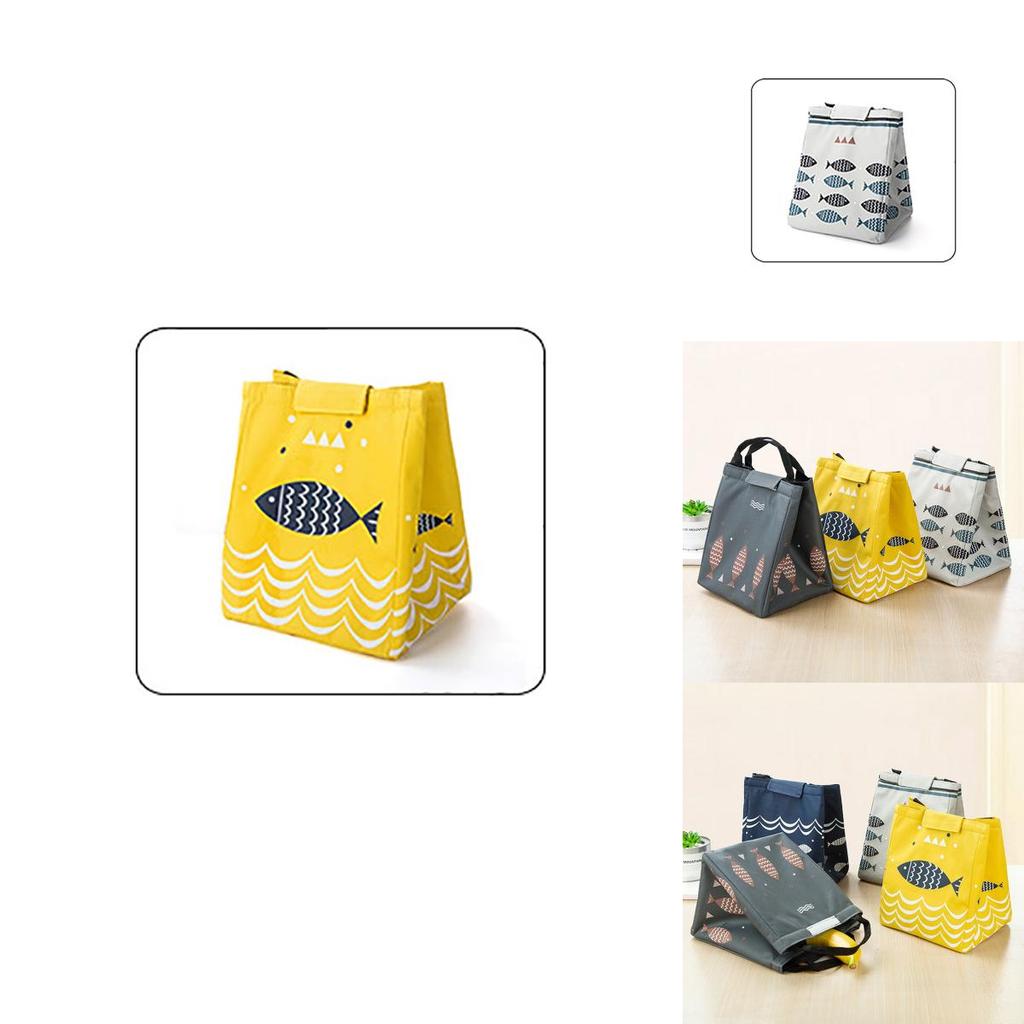 Artone Fish Oxford Reusable Lunch Bag With Thermal Insulation And Premium Material