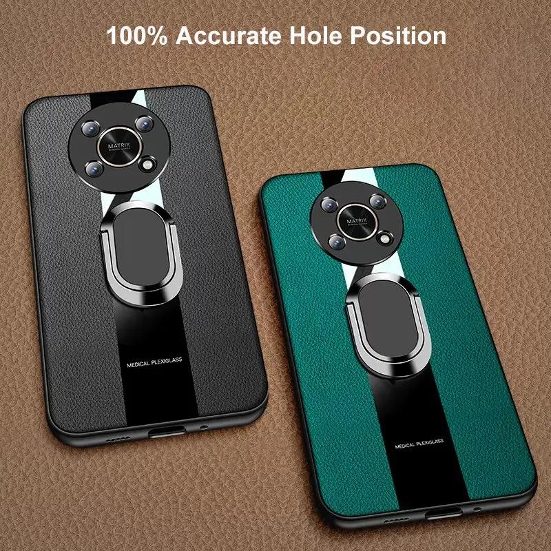 Luxus PU Lederhülle Für Honor X7 X9 5G X10 X30 Max Hülle Ringhalter Silikon Handyhülle Für Honor X40 GT X7A X7B X8B