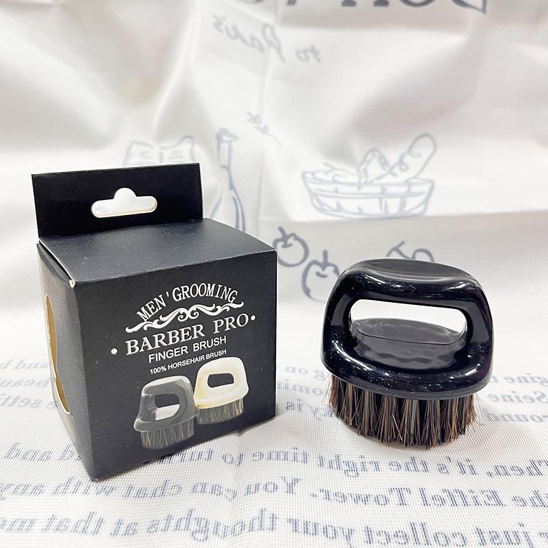 

Ретро Помпадур Борода и Бритье Парикмахерская Кисть - Конский волос Кисть для ухода и вспенивания