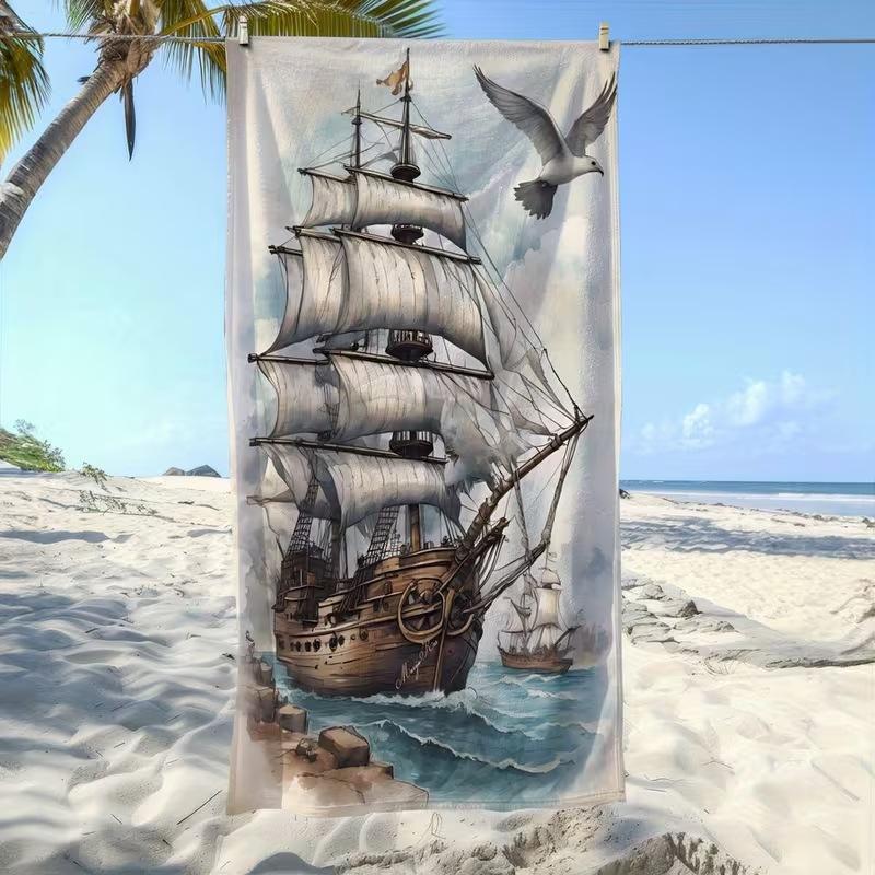 Beliebtes Sommer-Strandtuch Mikrofaser Saugfähiges Strandtuch Küsten-Outdoor-Urlaub Sporttuch