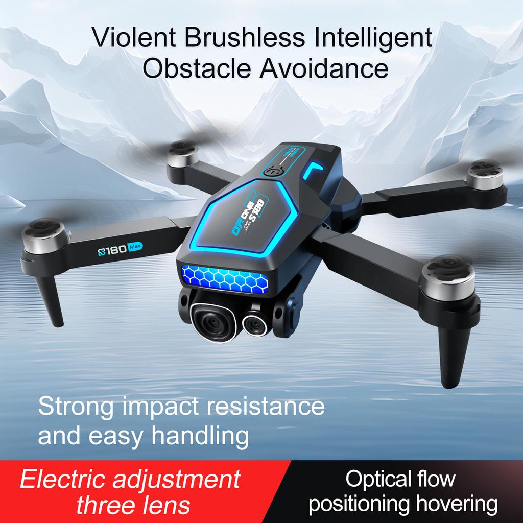 Remote Control Quadcopter for Kids with Camera 8K 3 Camera Brushless Motor Obstacle Avoidance
