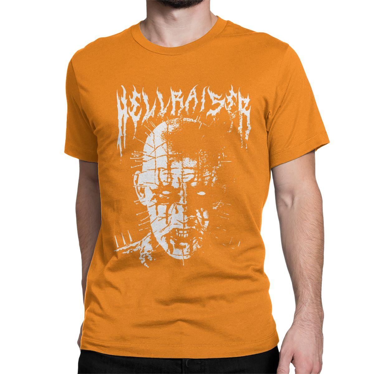 

Hellraiser Men T Shirt Horror Funny Tee Shirt Short Sleeve Round Collar T-Shirts 100% Cotton Printed Tops 4XL