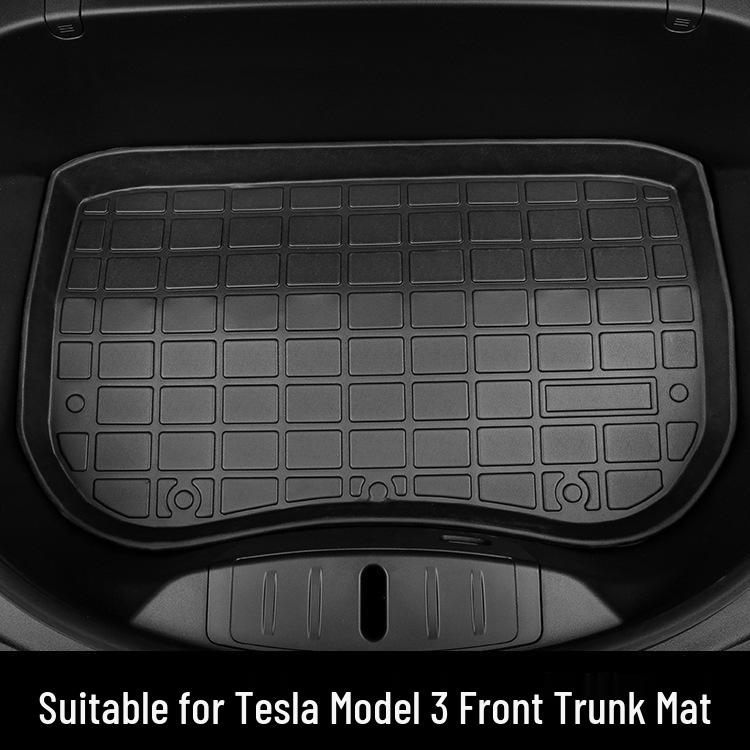 Tesla Model 3/Y Front Storage Box and Trunk Mats – TPE Rubber Accessories