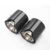Car Carbon Fiber Exhaust End Tail Tips 71mm in