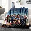 Justice League Heroes United Cozy Personalized Blanket Customize Your Name Durable Comfort Great For Sofa Couch Office Bed Picnics Ideal For All