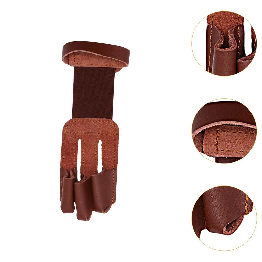 Archery Glove PU Leather Lightweight for Men Women Beginner Practice