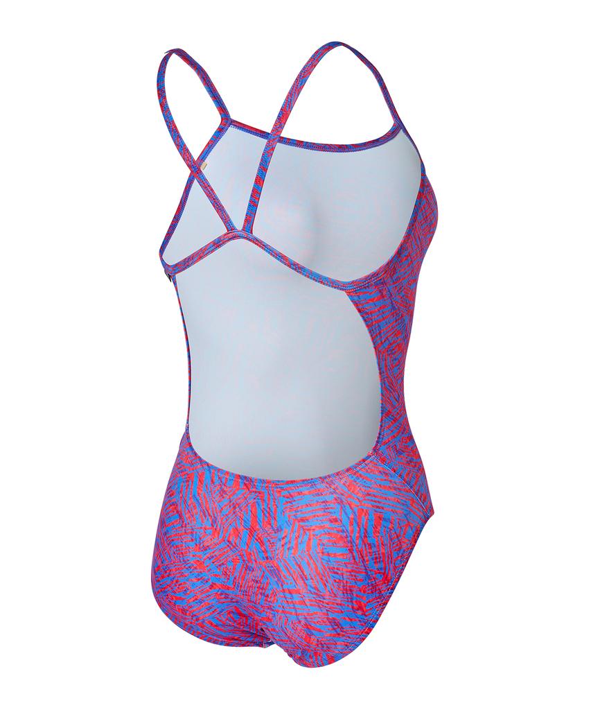 Laelliseupocheu [Rsla422 Red] Naive Strap Uv Back Swimsuit Red