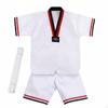 V-Shaped Neck Dobok Set Adjustable Waist with Drawstring Training Garmalest
