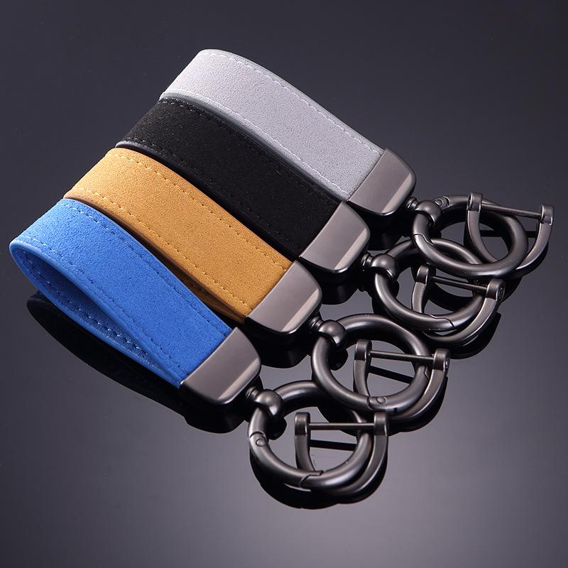 Trendy Suede Anti-Lost Car Keychain Pendant for Men & Women