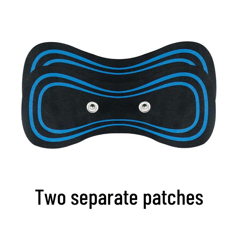 Tragbares EMS Nacken- und Schulter-Pulsmassagegerät: Intelligentes Mini-Massagepflaster für Elektrotherapie.