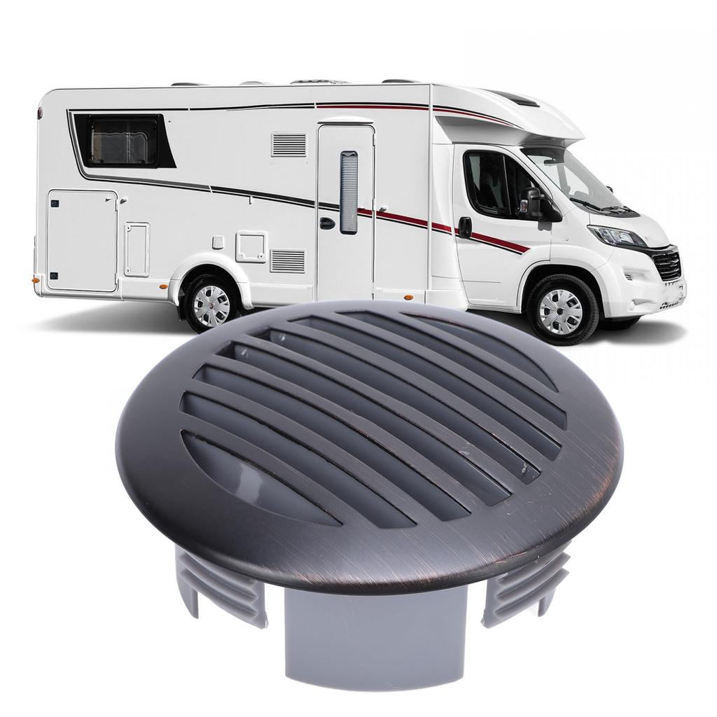 4Pcs 3in/76mm RV Air Louver Ceiling Vent 316 Stainless Steel Boat Ventilation Cover Round Air Vent L