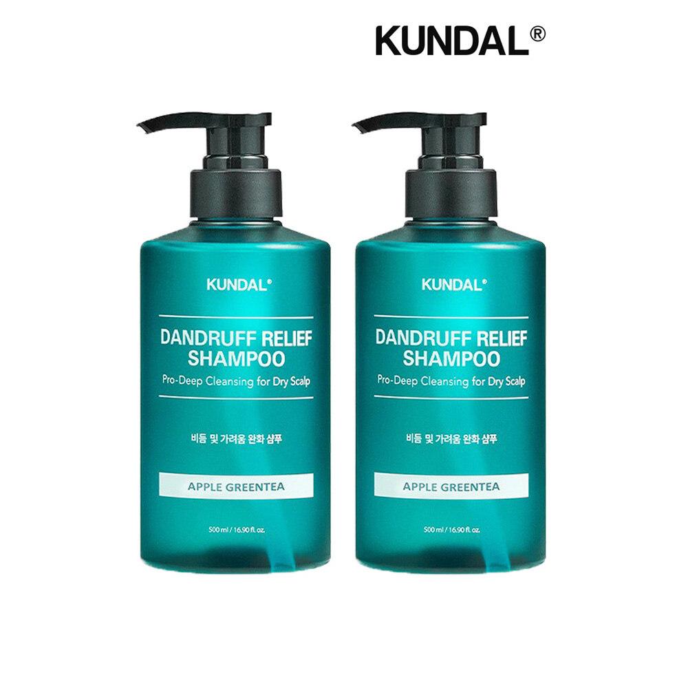 KUNDAL Proclean Шампунь от перхоти Яблоко Зеленый чай 500 мл x2