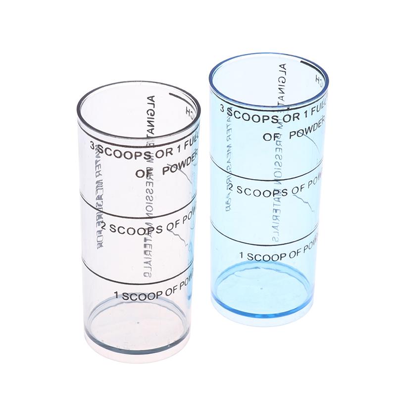 Cucchiaio dosatore in plastica per alginato dentale, misurino per materiale da impronta orale da laboratorio dentistico, tazza per miscelazione, strumenti di misurazione per polveri