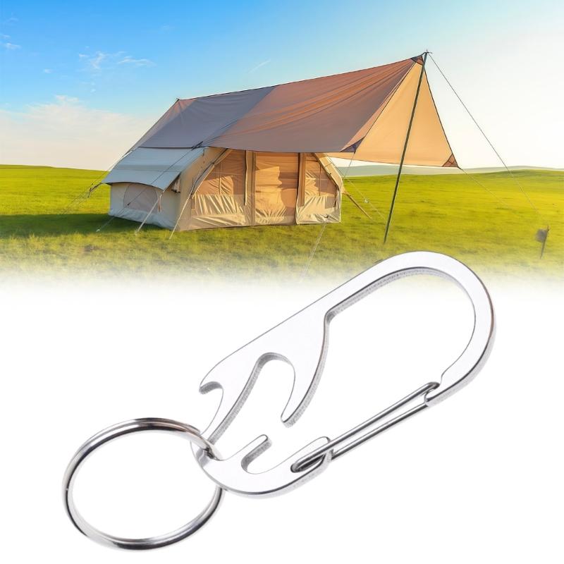 Elegant Stainless Steel Keychain with Bottle Opener Functionality Rustproof Keyrings Suitable for Modern Lifestyles