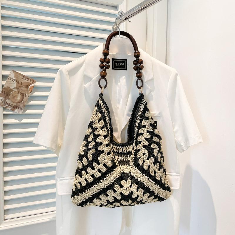 Summer Seaside Vacation Straw Bag - Sweet Commuter Single-shoulder Tote Bag