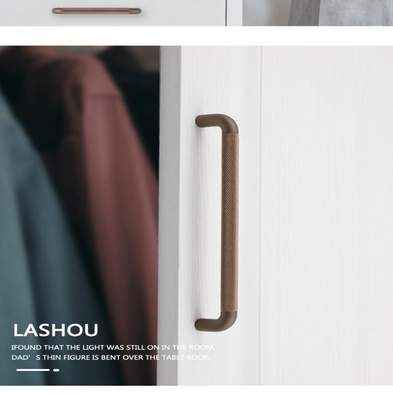 Butoane și Mânere din Aluminiu texturate/striate pentru Dulapuri și Sertare, Butoane pentru Dormitor, Accesorii Gri pentru Dulapuri