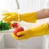 Durable Waterproof Latex Rubber Kitchen Gloves - Wear-Resistant for Dishwashing and Cleaning
