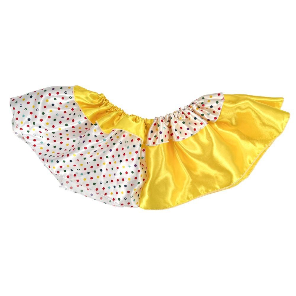 Double Layer Halloween Clown Collar Satin Ruffle Shawl Creative Detachable Collar Party Style B