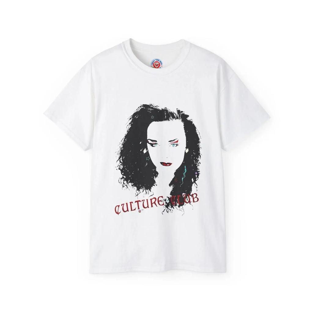 Culture Club Boy George 1984 Reprint Copy Ultra Cotton T Shirt Vintage Casual Stretched Streetwear Fashion Breathable