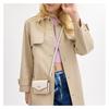 Coach Envelop 12 Logo patchwork design Signature gecoat canvas Portemonnee crossbody schoudertas Mini Dames wit met kaki