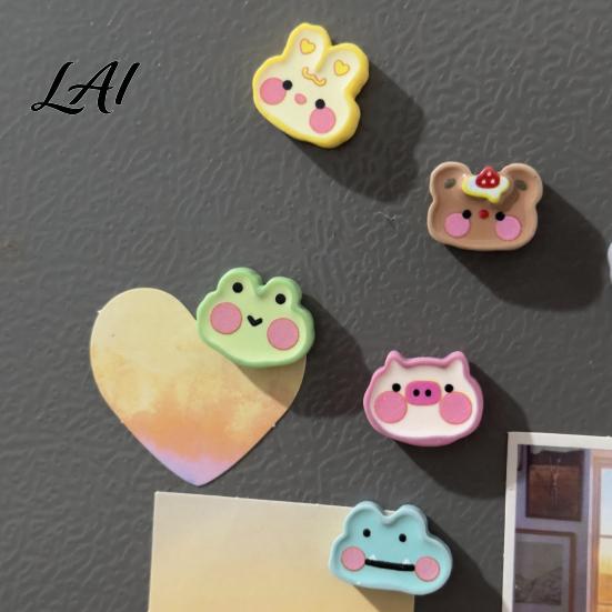 Decorative Resin Fridge Stickers 8Pcs Cartoon Animal Magnets Cute Magnetic Decorations for Refrigerator Whiteboard And Office Creative Ornaments