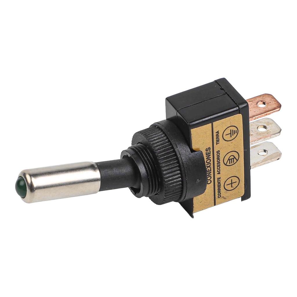 12mm Automotive Toggle Switch 12V 20A SPST ON OFF 2 Position 3 Pin LED Indicator for Car and Marine Panels 2 Pack