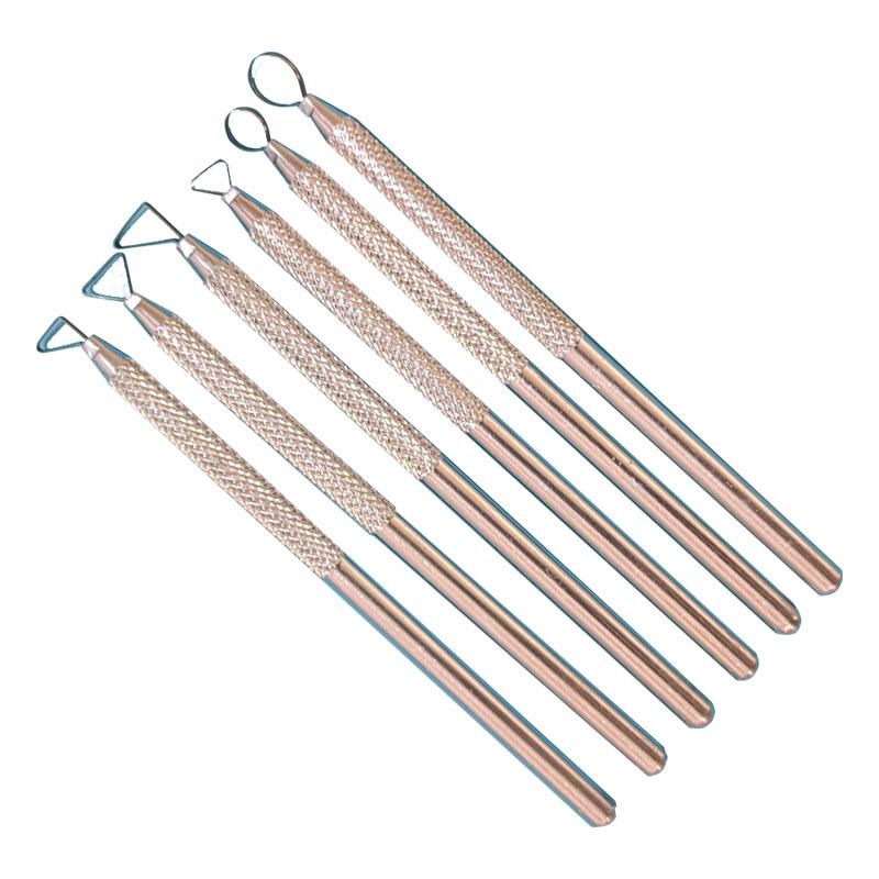 

Набор инструментов для лепки из керамической и полимерной глины своими руками: Набор из 6 алюминиевых стержней для пирсинга и карвинга 6-Piece Aluminum Rod Set серебряный