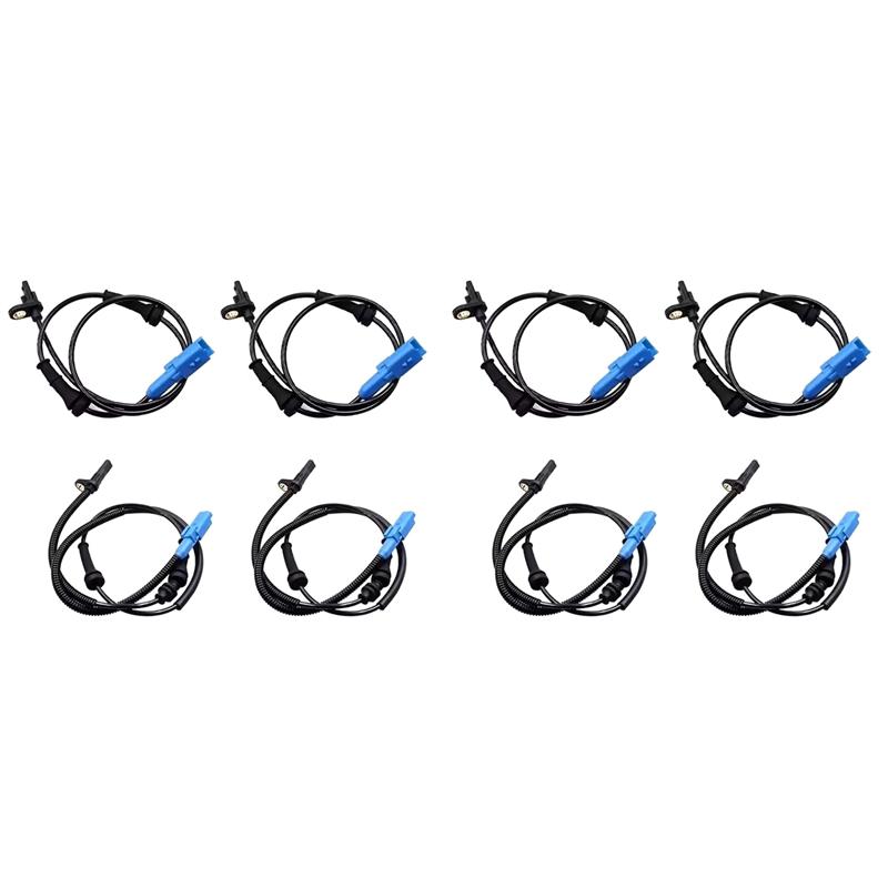8Pcs For Citroen C3 Aircross II III C4 Cactus  2008 I 301 Front Rear ABS Wheel Speed Sensor 9805066080 9810846080