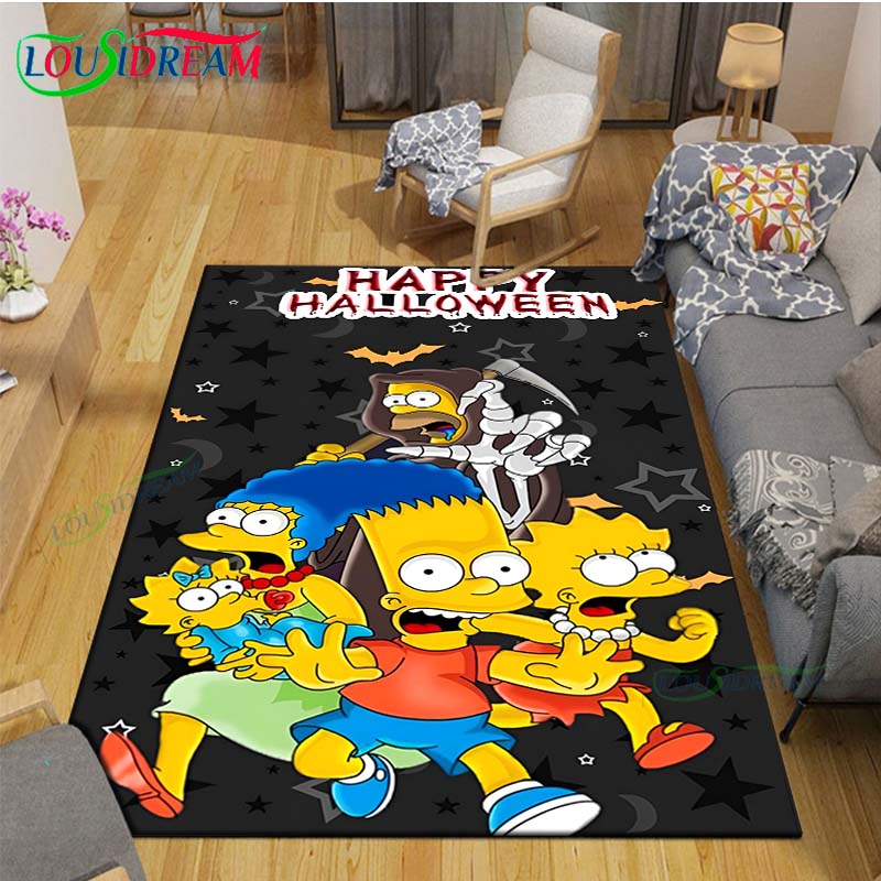 Hot Cartoon TV Role Printed Carpet Outdoor Rug Area Rug Non-slip Carpet Bedroom Decor Carpet for The-A-Simpsons Room Gift
