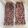Leopard Print Winter Warm Leg Warmers Fashionable Versatile Personalized Harajuku Plush Leg Warmer Ruffle Baggy Foot Cover Socks