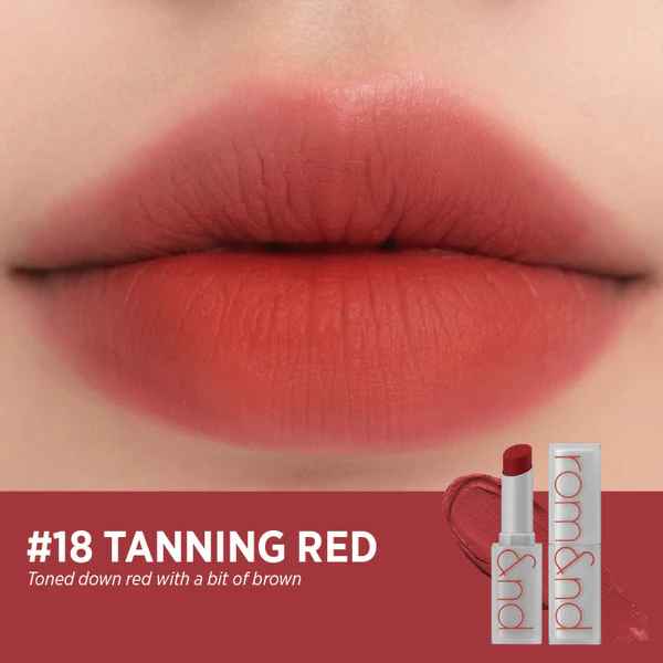 

Rom&nd Zero MATTE LIPSTICK, Стойкая, Макияж, Kbeauty, Корейская косметика, пробник #18 Tanning Red