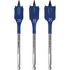 Bosch Accessories 2608900331 Set of Flat Wood Drill Bits 3 Pieces 20 Mm, 22 Mm, 25 Mm Total Length 152 Mm Hex Shank