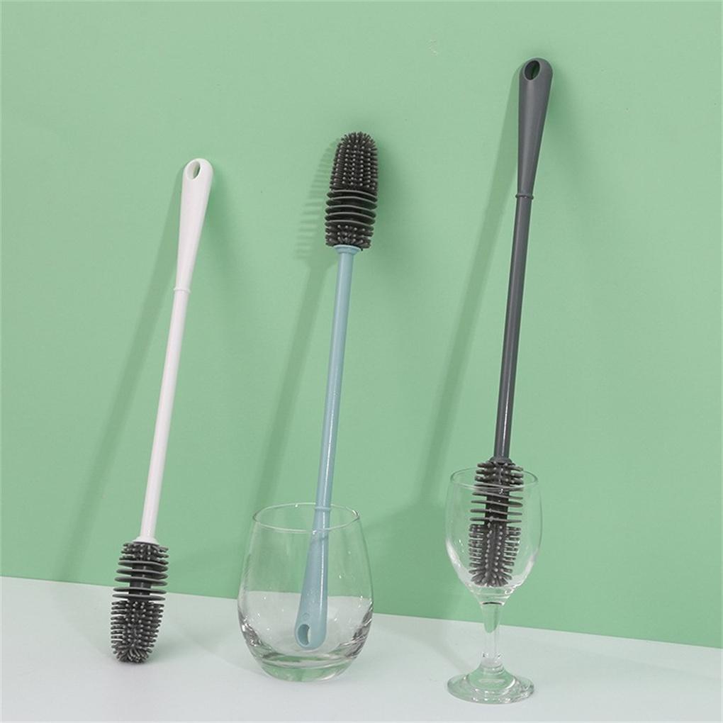 Brosse de Nettoyage de Bouteille en Silicone Tasses à Café Gobelet à Boisson Éponge à Récurer Résistante à la Chaleur Gadget Accessoires Bureau Restaurant Cuisine