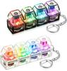4Keys Mechanical Keyboard Keychain Finger Button Anti Stress Keycap for Office Home Adults Kid Decompression Clicker Gadget Gift